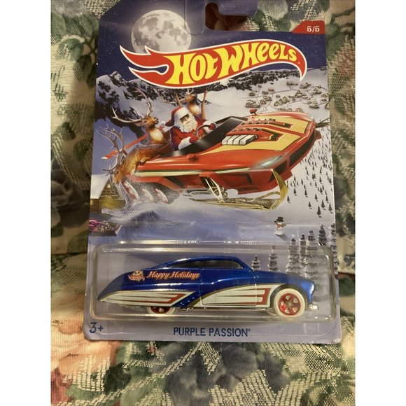 Hot Wheels Purple Passion Happy Holidays 5/5  2016 Rare Diecast Z16 - Picture 8 of 10